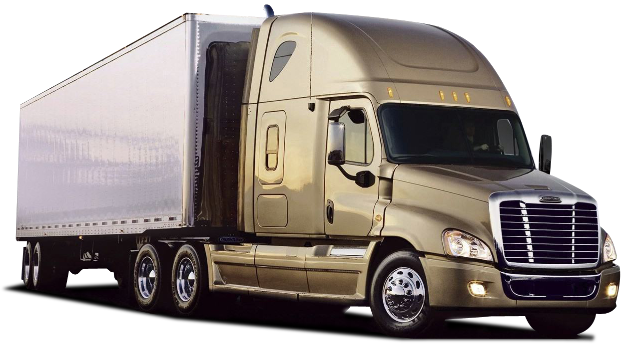 semi truck driving